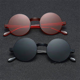 XojoX Vintage Round Sunglasses Women Fashion Brand Designer Rimless Sun Glasses Male Female Candy color Eyeglasses UV400