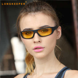 Night Vision Goggles Sunglasses Driving Sun Glasses Yellow Lenses Women's Glasses Driver Night Driving Eyewear Anti-Glare