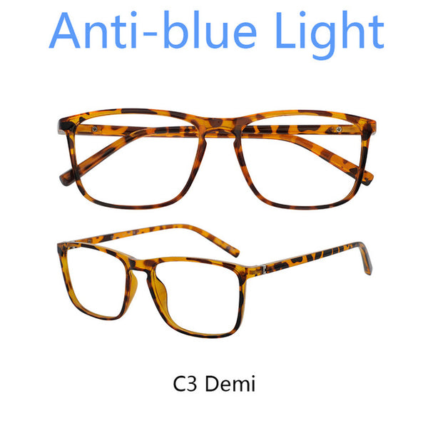 OCCI CHIAR Men's Anti Blue Light Reading Glasses Computer Nerd Hyperopia Eyewear Acetate Eyeglasses Frame 1.0 1.5 2.0 2.5 3.0