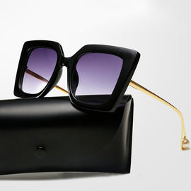 New European and American Trend Sunglasses Street Style Fashion Sunglasses Square Pearl Women's Sunglasses UV400