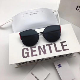 Luxury Brand Design Cat Eye Sunglasses Women Retro Metal Reflective Glasses Women's Mirror Retro Oculos De Sol Gafas