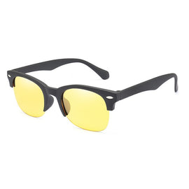 Hot Oval Women's Sunglasses HD Polarized Sun Glasses Night Vision Sunglasses Semi-Rimless Safe Driving Eyeglasses Goggles