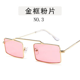 Fashion square metal eye glasses frame sunglasses for women's Driving polarized day and night Vision yellow uv protection
