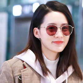 sunglasses for women's Driving fishing glasses retro fashion metal frame glasses hearts Anti UV400 Night Vision Goggles