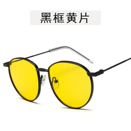 sunglasses for women's Driving fishing glasses retro fashion metal frame glasses hearts Anti UV400 Night Vision Goggles