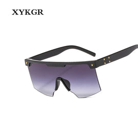 XYKGR new fashion square sunglasses big box sunglasses brand gradient color lens glasses UV400 men's sunglasses
