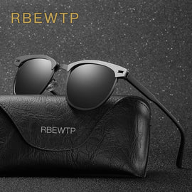 RBEWTP Unisex Retro Vintage Men's Sunglasses Polarized Driving Sun Glasses oculos Male Eyewear Accessories For Men/women 0911