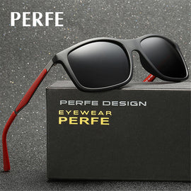 PERFE Men's Summer Casual TR Polarized Sunglasses Vintage Handsome Cosy Shades Sun Glasses For Male Eyewear Accessories UV400