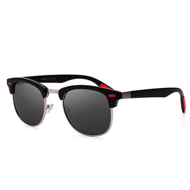 New polarized men's sunglasses UV400 square half metal frame fashion ladies sunglasses brand design glasses driving sunglasses