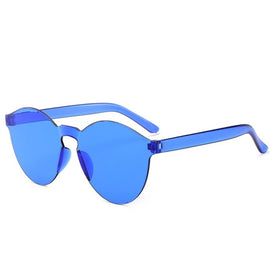 New Fashion Women Flat Sunglasses Luxury Brand Designer Sun glasses Eyewear Candy Color Mirror UV400 oculos de sol