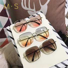 MS 2019 New Brand Designer Sunglasses Women's Oversized Female Sun glasses For Women UV400