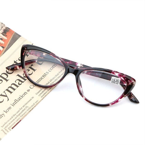 Fashion Cat Eye Reading Glasses Women Leopard color Frame Men Ultralight Women's Prescription Glasses +1.0 1.5 2.0 2.5 3.0 3.5