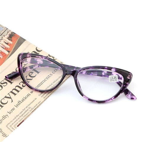 Fashion Cat Eye Reading Glasses Women Leopard color Frame Men Ultralight Women's Prescription Glasses +1.0 1.5 2.0 2.5 3.0 3.5