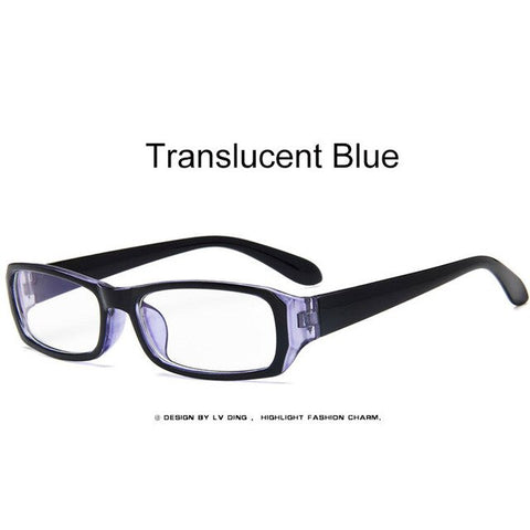 HJYBBSN Classic Rectangle Women's Reading Glasses Business Style Vintage Eyeglasses Clear Lens Daily Wearing UV400 Oculos de sol