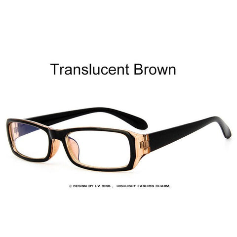 HJYBBSN Classic Rectangle Women's Reading Glasses Business Style Vintage Eyeglasses Clear Lens Daily Wearing UV400 Oculos de sol