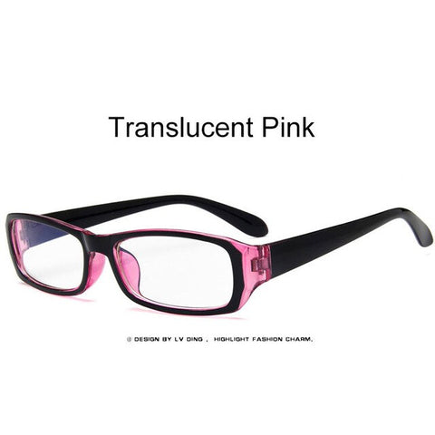 HJYBBSN Classic Rectangle Women's Reading Glasses Business Style Vintage Eyeglasses Clear Lens Daily Wearing UV400 Oculos de sol