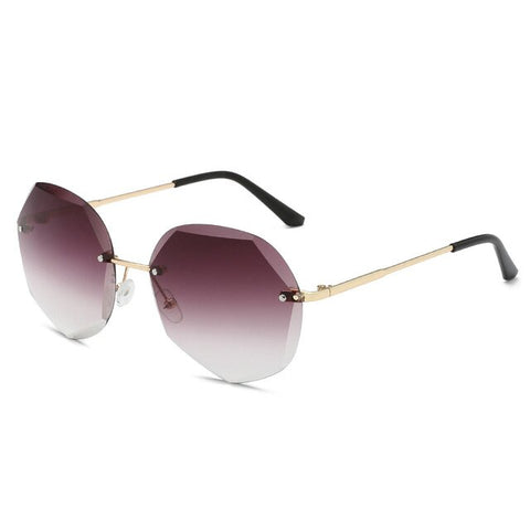 Newest Cool Polygon Shaped Hexagon Fashion Women's Ocean Sheet UV Protection Eyewear Sun Glasses UV400