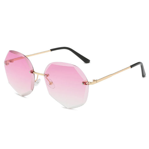 Newest Cool Polygon Shaped Hexagon Fashion Women's Ocean Sheet UV Protection Eyewear Sun Glasses UV400