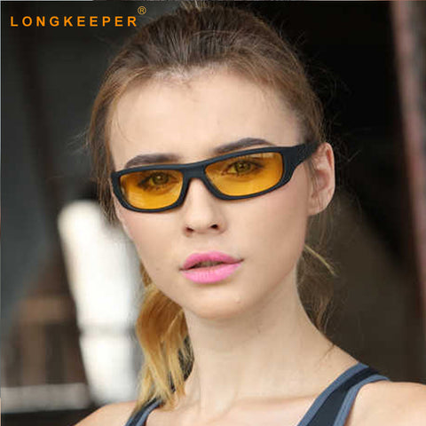 Night Vision Goggles Sunglasses Driving Sun Glasses Yellow Lenses Women's Glasses Driver Night Driving Eyewear Anti-Glare