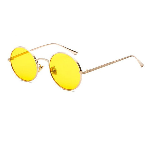 OEC CPO Classic Men Round Sunglasses Women Metal Frame UV400 Sun Glasses Men's Female Fashion Eyewear O90