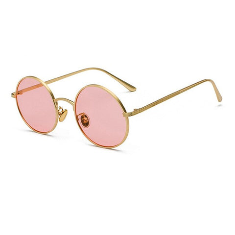 OEC CPO Classic Men Round Sunglasses Women Metal Frame UV400 Sun Glasses Men's Female Fashion Eyewear O90