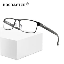 HDCRAFTER Men's Reading Glasses From The Computer For Men Eyeglasses Oculos De Grau Anti Blue Spectacle Frame +1.0 1.5 2.0 2.5