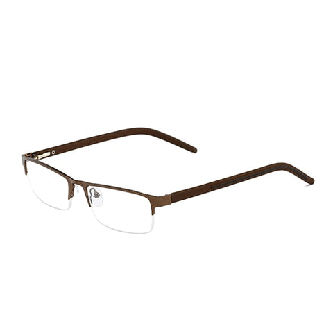 Men's Reading Glasses +1 +1.5 for Sight Men Spectacles Gafas de Lectura Man Farsighted Spectacle Frames Women Half Rimless Z269