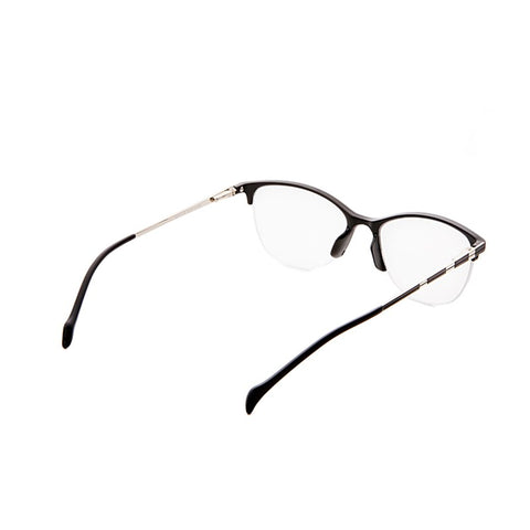 New fashion ladies men's transparent glasses plastic frame metal legs students myopia glasses frame glasses case