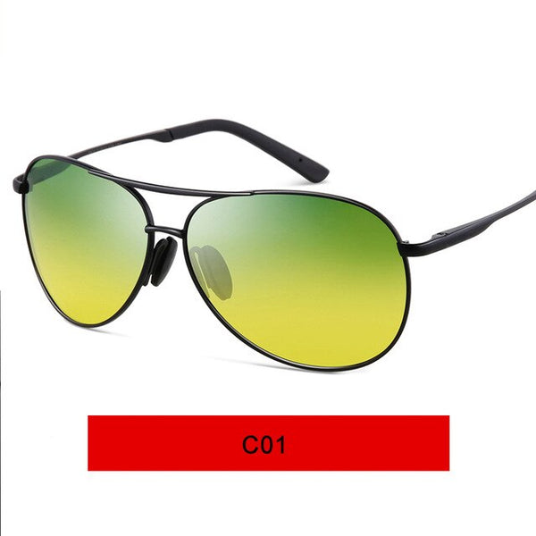 STATE NISSEN Polarized Sunglasses Men Night Vision Gradient Glasses Brand Designer Driving Aviation Glasses Men's Glasses