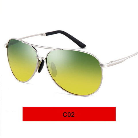 STATE NISSEN Polarized Sunglasses Men Night Vision Gradient Glasses Brand Designer Driving Aviation Glasses Men's Glasses