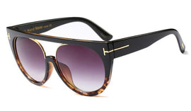 XYKGR fashion big frame black sunglasses retro women's brand design sexy cat eye sunglasses glasses unisex glasses UV400