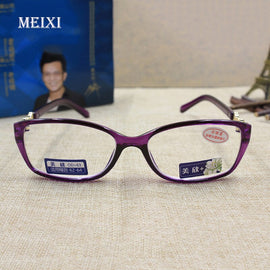 Women's H D Coating Radiation protection full purple frame Glass lenses Reading Glasses Eyewear 1.0 1.5 2.0 2.5 3.0 3.5 4.0