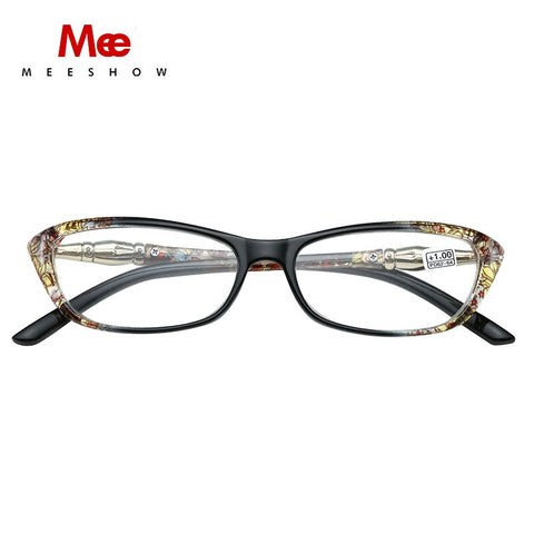 Messhow 2019 Reading Glasses Women's Glasses With Diopter Metal Vintage Eye Glasses Cat Eye USA Presbyopia +1.0 +1.75 1679