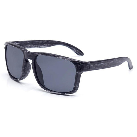 Fashion wood grain sunglasses men's sports box glasses outdoor square colorful glasses student gifts