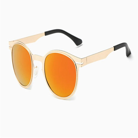 Xiasent Polarized Sunglasses New Men's Classic Retro Stainless Steel Super Round Frame Colorful Driving Sunglasses UV400