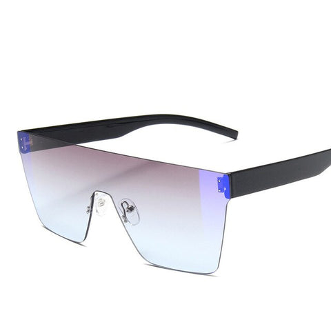 VKUES New Siamese Sunglasses Men's Pulling Wind Handsome Windproof Glasses Hot Colorful Color Plated Real Film Sunglasses