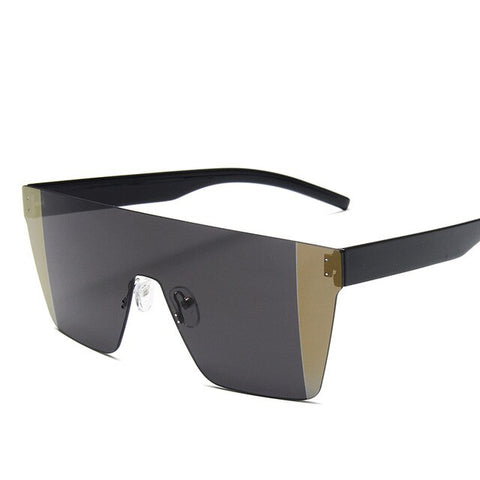 VKUES New Siamese Sunglasses Men's Pulling Wind Handsome Windproof Glasses Hot Colorful Color Plated Real Film Sunglasses