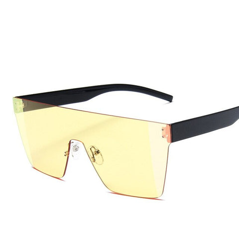 VKUES New Siamese Sunglasses Men's Pulling Wind Handsome Windproof Glasses Hot Colorful Color Plated Real Film Sunglasses