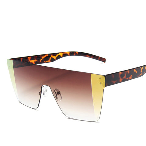 VKUES New Siamese Sunglasses Men's Pulling Wind Handsome Windproof Glasses Hot Colorful Color Plated Real Film Sunglasses