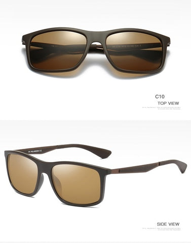 PERFE Men's Summer Casual TR Polarized Sunglasses Vintage Handsome Cosy Shades Sun Glasses For Male Eyewear Accessories UV400
