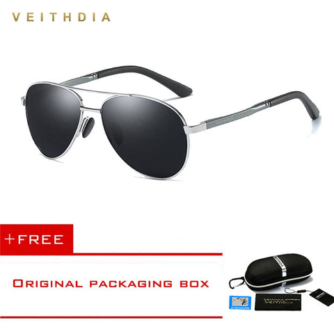 VEITHDIA Brand Men's Pilot Polarized Sunglasses men Sun Glasses Alloy Frame Driving Glasses oculos de sol masculino shades 1306