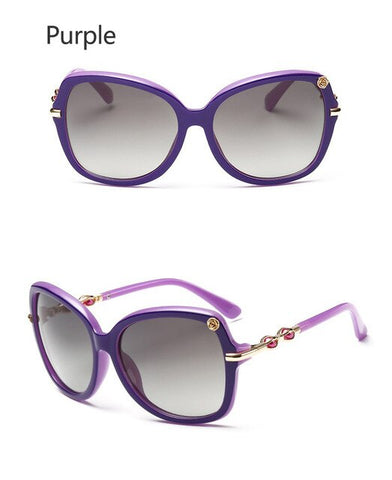 OHMIDA New Fashion Pearl Sunglasses Women Cat Eye Sun Glasses Mirror Oval Eyeglasses Women's Famous Brand Sunglasses UV400 shade