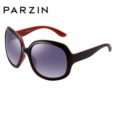 PARZIN Fashion Oversized Black 2019 Sunglasses Women Brand Designer Elegant Big Frame Women's Glasses UV400 Polarized With Case
