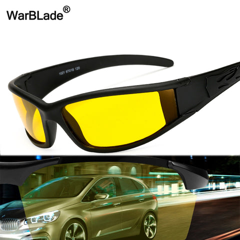 WarBLade New Polarized Sunglasses Men's Yellow Lens Protection Night Vision Driving Sun Glasses Male Goggles Eyewear For Driver
