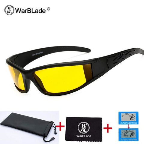 WarBLade New Polarized Sunglasses Men's Yellow Lens Protection Night Vision Driving Sun Glasses Male Goggles Eyewear For Driver
