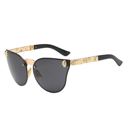 Fashion Women's Sunglasses Gothic Eyewear Cat Eye Sunglasses Women Glasses Chic Designer Female Shades oculos de sol feminino