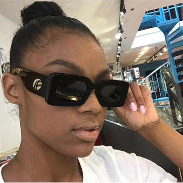 Square luxury sunglasses women's brand designer big frame Sun Glasses men 2018 Retro rectangular glasses ladies UV400