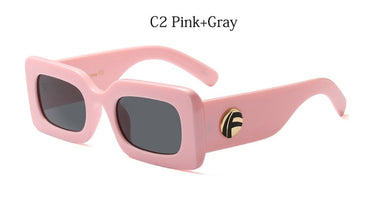 Square luxury sunglasses women's brand designer big frame Sun Glasses men 2018 Retro rectangular glasses ladies UV400