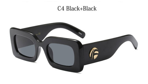 Square luxury sunglasses women's brand designer big frame Sun Glasses men 2018 Retro rectangular glasses ladies UV400