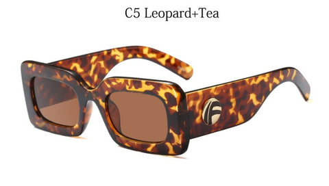 Square luxury sunglasses women's brand designer big frame Sun Glasses men 2018 Retro rectangular glasses ladies UV400